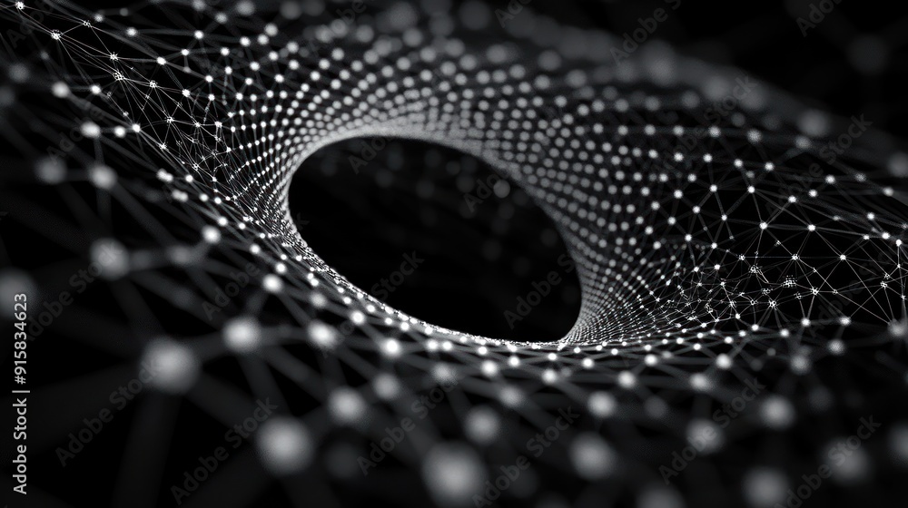 Poster abstract digital network structure