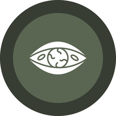 Eye Infection Glyph Circle Icon