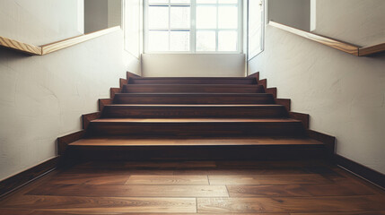 Dark Wood Staircase with Solid Oak Treads 