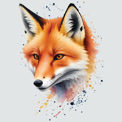 Obraz premium Adobe Illustrator Artwork Fox Head
