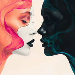 Beautiful Opposites Faces "Generative AI" "AI" "Generative"
