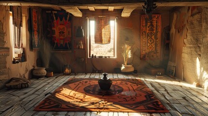 Obraz premium Pueblo Revival Environment