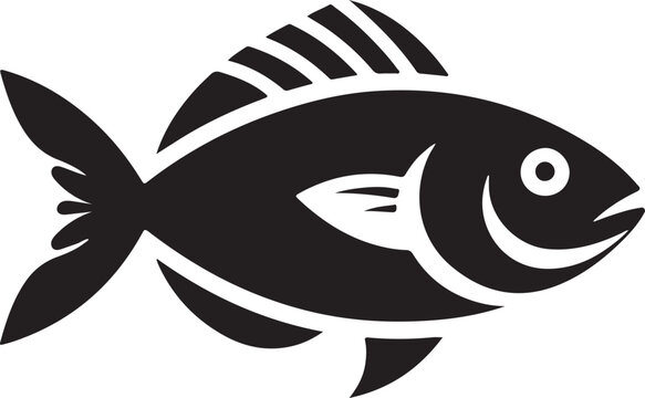 recommend clip art: Fish silhouette vector image design
