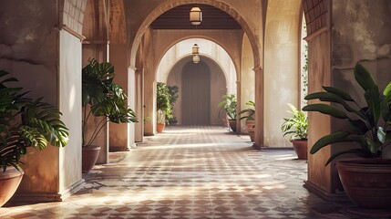 Fototapeta premium Pueblo Revival Environment