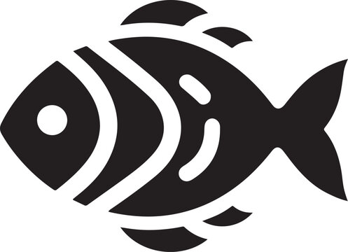 recommend clip art: Fish silhouette vector image design