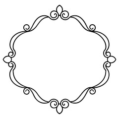 ornamental hand drawn types of frame & dividers