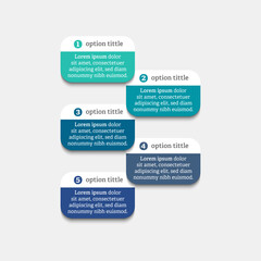 Infographic design with 5 options or steps. Infographics for business concept.