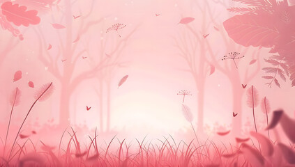 Out-of-focus background plate of a grass field in a beautiful park in the suburb design