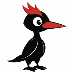 Woodpecker art vector illustration