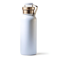 white reusable water bottle