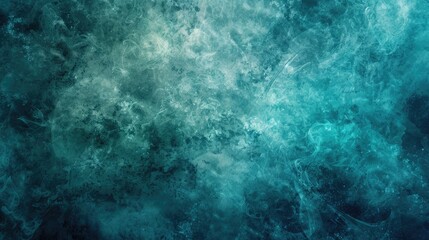 Obraz premium Teal smoke grunge banner background