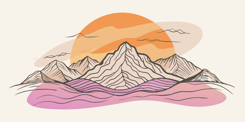 winter mountain landscape