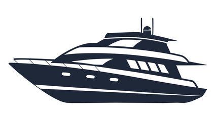 Yacht Silhouette SVG Vector Illustration  SVG Design, Cut Files for Cricut & Silhouette, Vector Graphics for T-Shirts & More