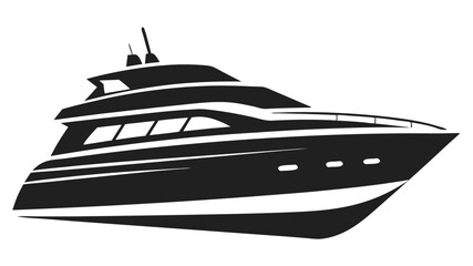 Yacht Silhouette SVG Vector Illustration  SVG Design, Cut Files for Cricut & Silhouette, Vector Graphics for T-Shirts & More