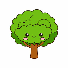 Create a tree Elm art vector illustration