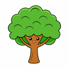 Create a tree Elm art vector illustration