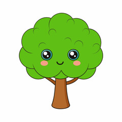 Create a tree Elm art vector illustration