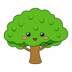 Create a tree Elm art vector illustration