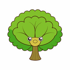 Create a tree Elm art vector illustration