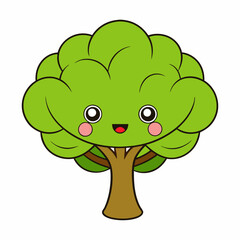 Create a tree Elm art vector illustration