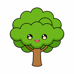 Create a tree Elm art vector illustration