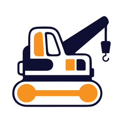 crane, caterpillar, car, caterpillar crane icon