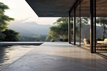 Fototapeta premium Photo of a luxurious backyard oasis