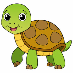Tortoise art vector illustration