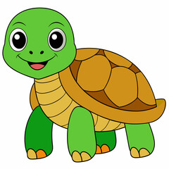 Tortoise art vector illustration