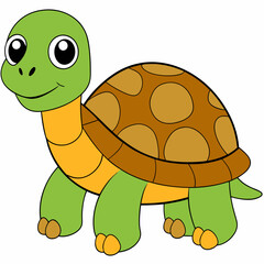 Tortoise art vector illustration