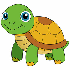 Tortoise art vector illustration
