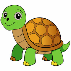 Tortoise art vector illustration