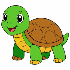 Tortoise art vector illustration