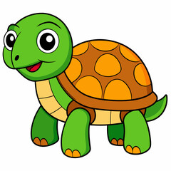 Tortoise art vector illustration