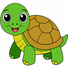 Tortoise art vector illustration