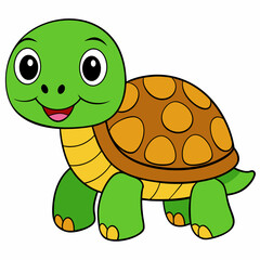 Tortoise art vector illustration