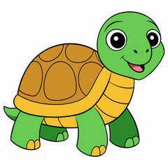 Tortoise art vector illustration