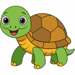 Tortoise art vector illustration