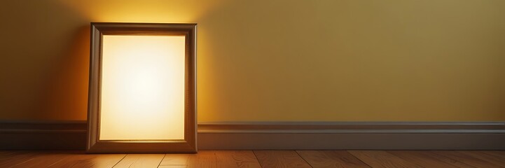 poster frame mock up in scandinavian style living room interior, modern living room interior background.