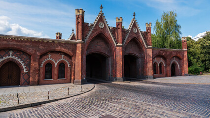 Brandenburg Gate in Kaliningrad, fortifications of Koenigsberg. © delobol