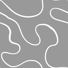 Seamless abstract pattern with squiggles and scribbles. Weaved curved lines. Chaotic ink scribbles decorative texture. Messy doodles, wavy and curly lines.