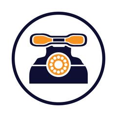 phone, old phone, office phone, desk phone icon