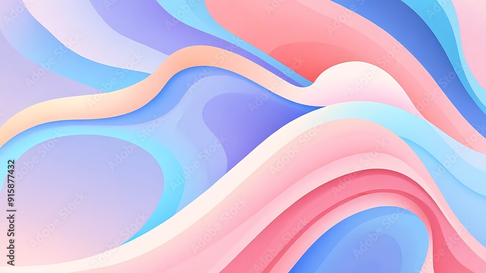 Poster abstract background with colorful gradient waves suitable for web design, social media graphics, bra