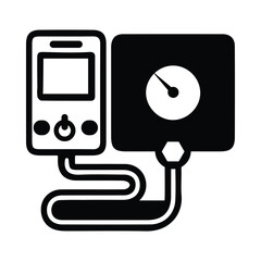 meter, blood pressure, digital pressure meter, Electronic blood pressure monitor icon