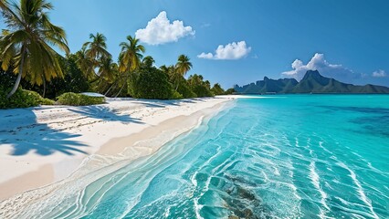 Fototapeta premium Beautiful sea, clear water, beautiful nature, good mood.