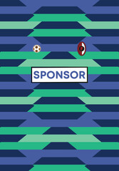 Soccer Football Uniform Graphic Template Sports Apparel Jersey Design