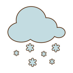 Snowy Flat Design Clipart
