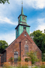 The Evangelical Lutheran Church in Nienstedten, Hamburg, Germany. The parish of Nienstedten was probably founded in the late 12th century and was first mentioned in 1297. Rebuilt in 1750/51