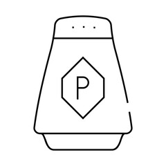 pepper spice line icon vector. pepper spice sign. isolated contour symbol black illustration