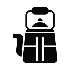 Obraz premium Electric Kettle, Boiling kettle, kettle teapot with degrees icon